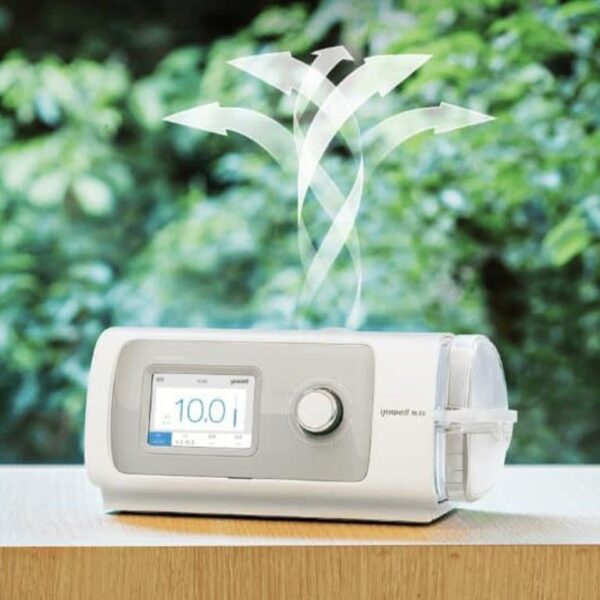 Equipo auto CPAP Yuwell YH450 para apnea del sueño con pantalla digital